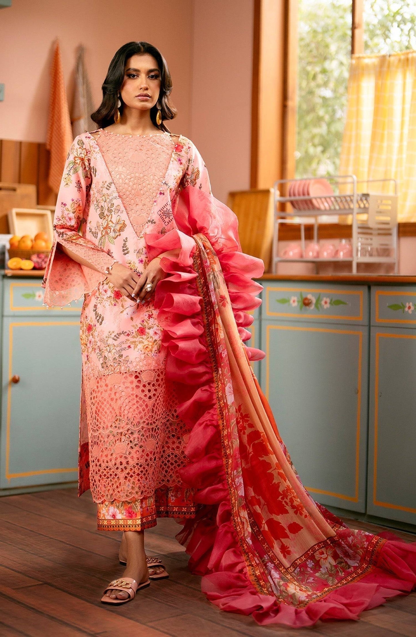 Maryum N Maria | Luxury Lawn 24 | Sawera - Pakistani Designer Dress - by Maryum N Maria | Type: Luxury - 100% Original at Saira Sultan