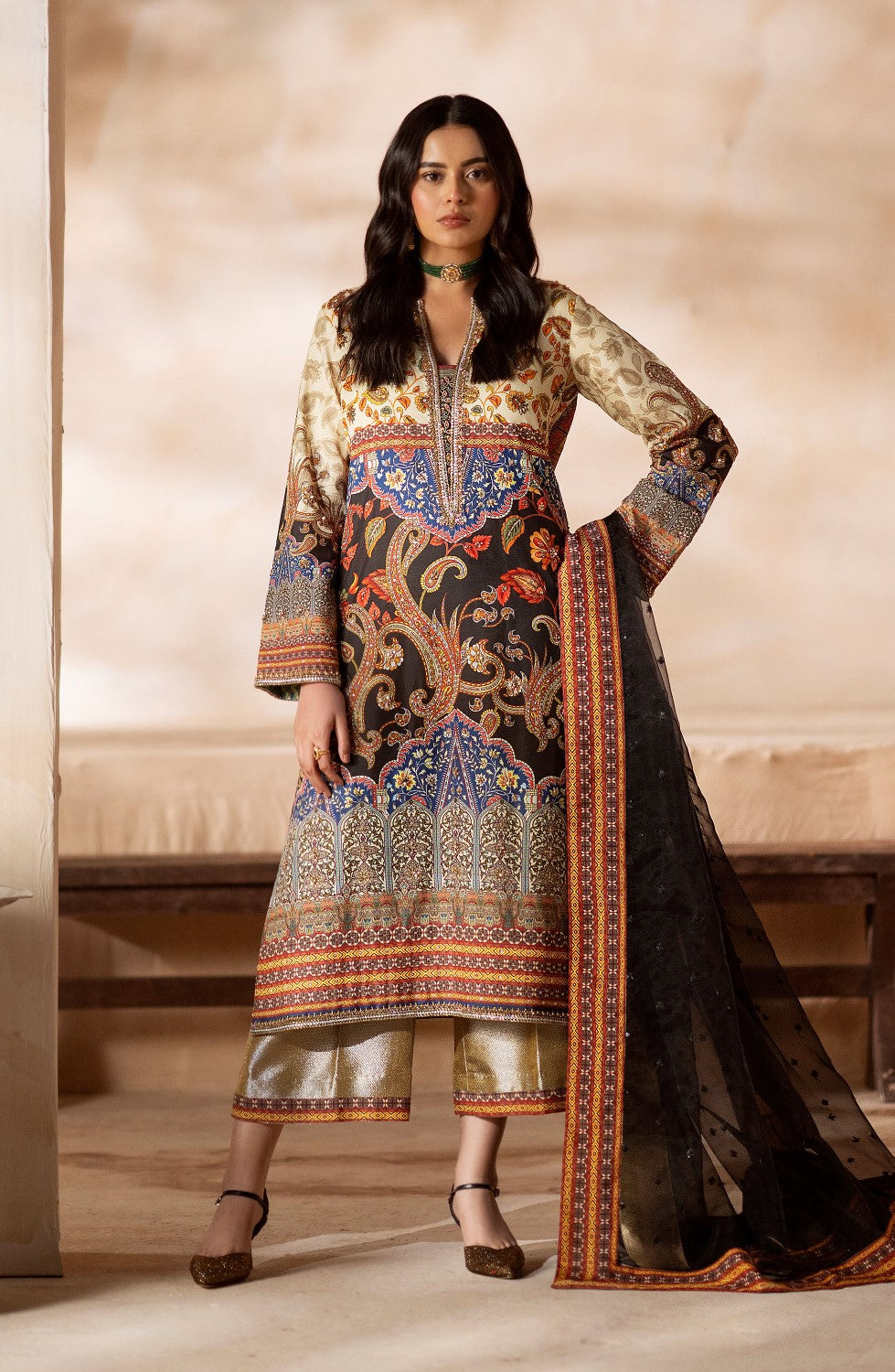 Maryum N Maria | Zeil Winter | CHUTKI - MS40097 S Multi