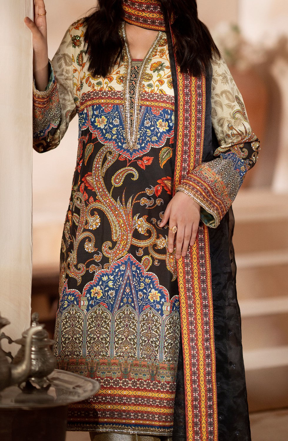Maryum N Maria | Zeil Winter | CHUTKI - MS40097 L Multi
