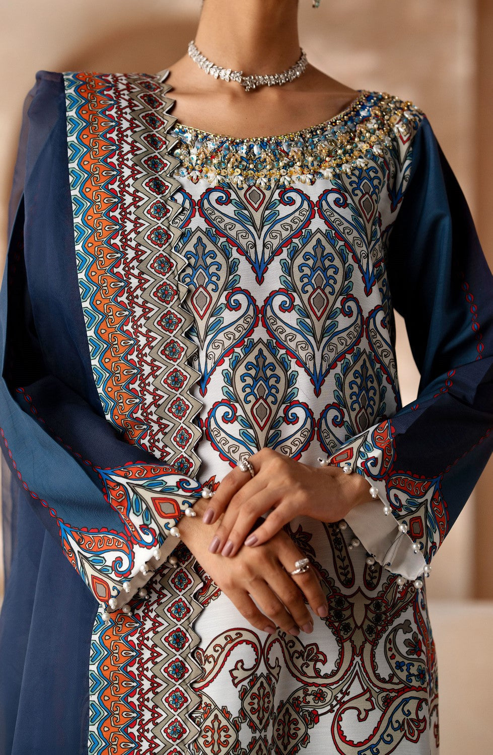Maryum N Maria | Zeil Winter | CHARVI - MS40098 - Pakistani Designer Dress - by Maryam N Maria | Type: Ladies Clothes - 100% Original at Saira Sultan