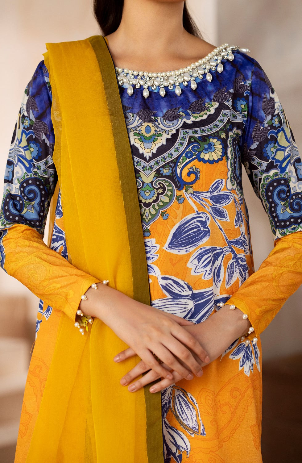 Maryum N Maria | Zeil Winter | RIYA - MS40099 L Lime Yellow