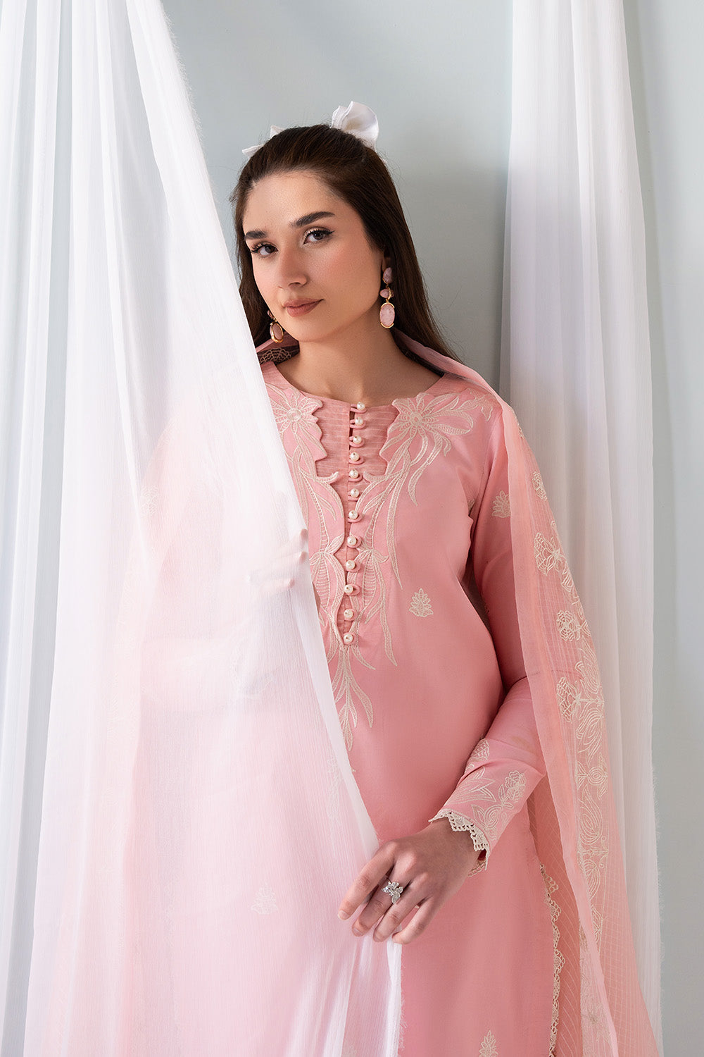 Maryum N Maria | Zuhur 25 | ARELA L Light Pink Lawn
