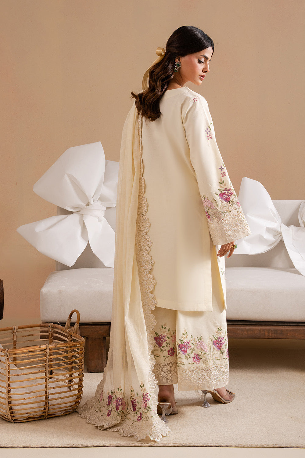 Maryum N Maria | Belle Pret | LIOREN - MS50170 M Cream Lawn
