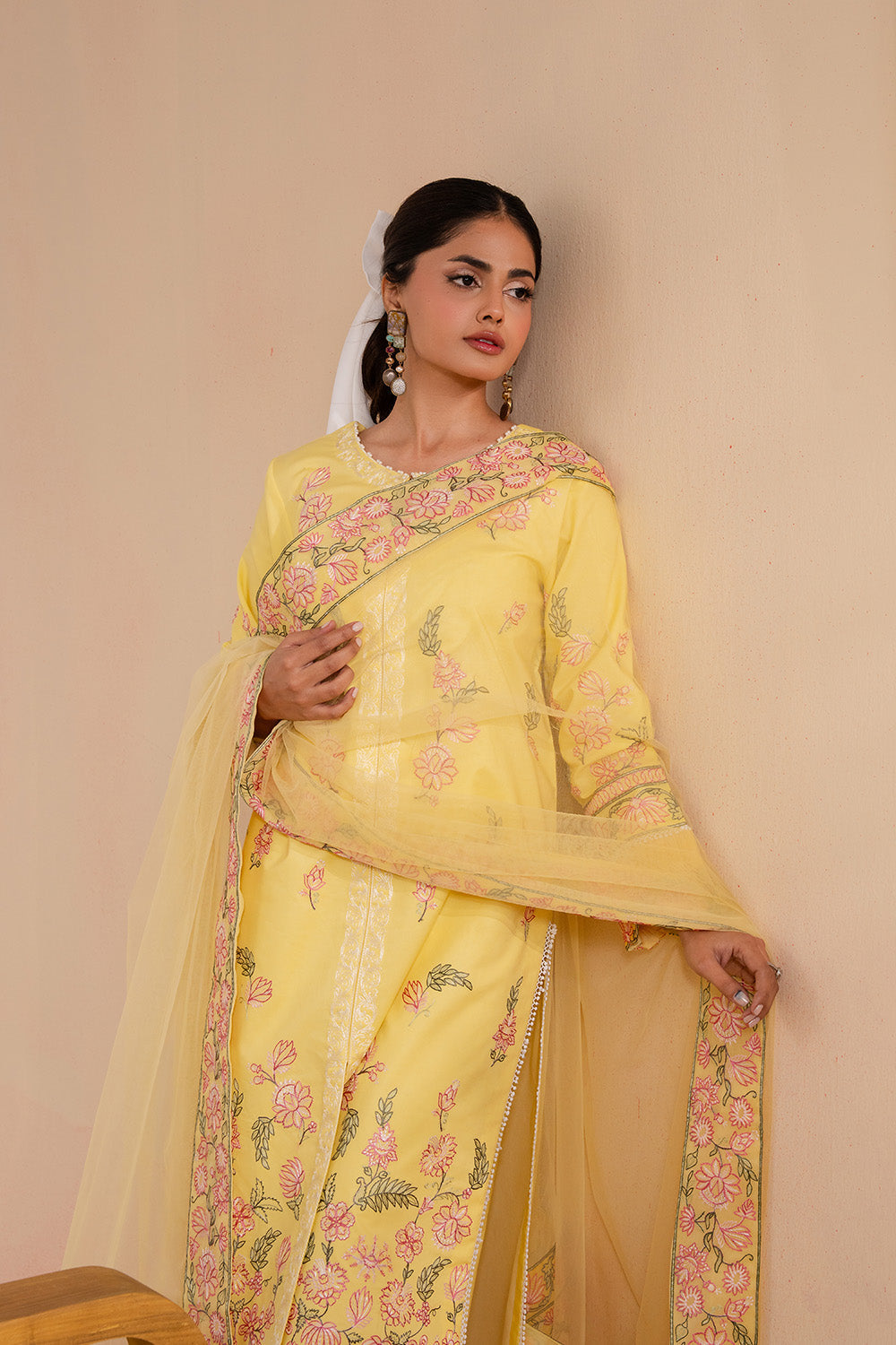 Maryum N Maria | Belle Pret | BERSHKA - MS50176 L Yellow Organza