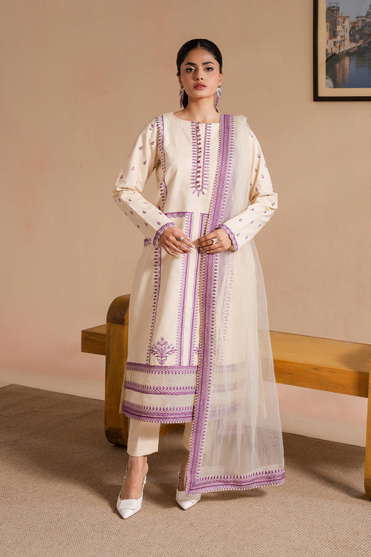 Maryum N Maria | Belle Pret | AZORA - MS50178 S Off White Organza