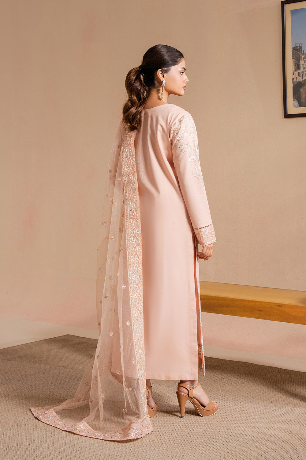 Maryum N Maria | Belle Pret | BELLA - MS50180 M Tea Pink Organza