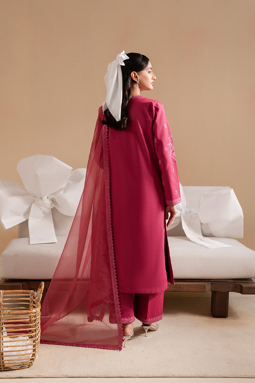 Maryum N Maria | Belle Pret | GIGI - MS50239 M Carrot Pink Organza