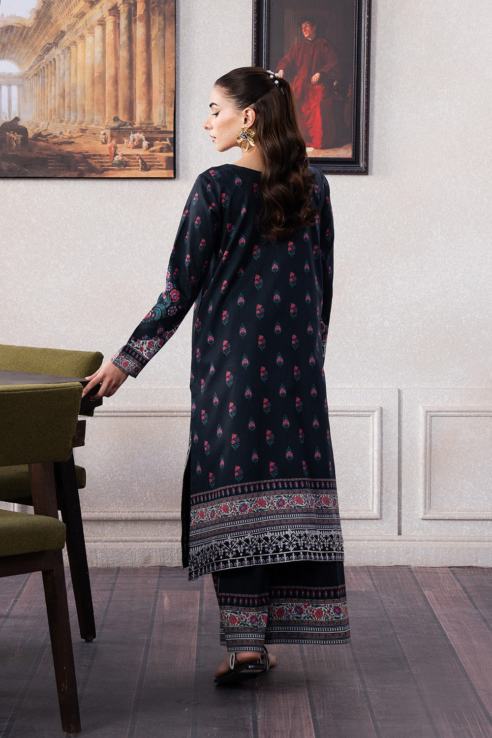 Maryum N Maria | Mah Casual Pret | FENTY - MS50428 M Black Lawn