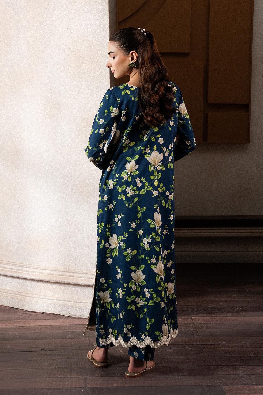 Maryum N Maria | Mah Casual Pret | XENIA - MS50434 S Navy Lawn