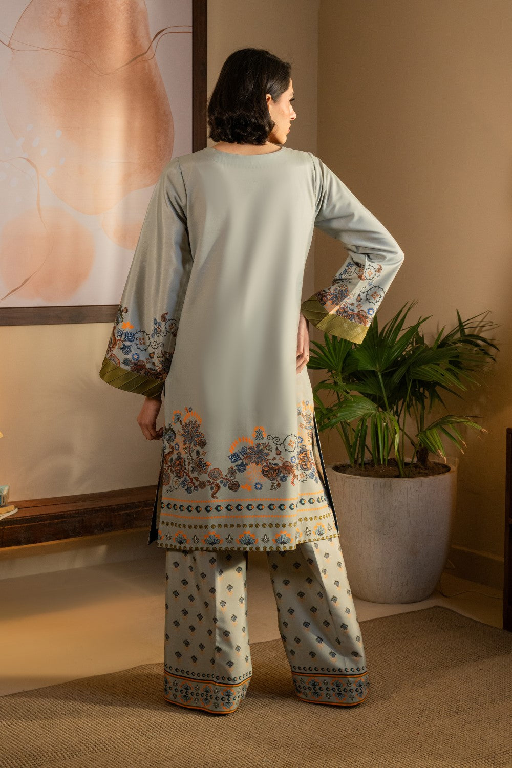 Maryum N Maria | Aurora Collection | GITI - MS50497 M Cloud Gray Crepe