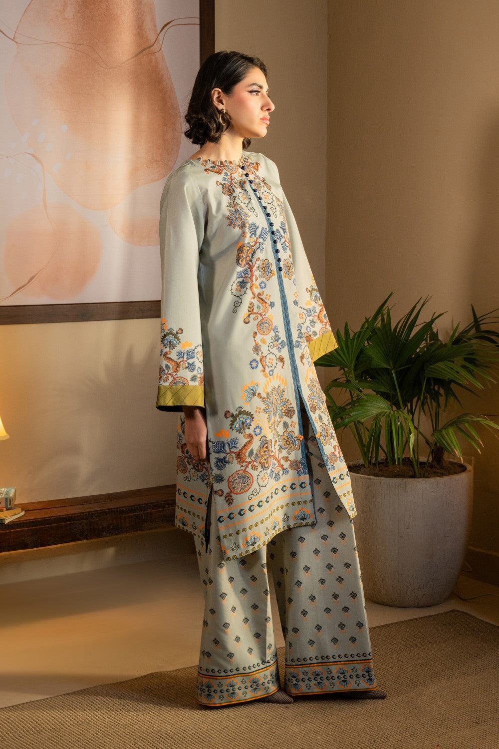 Maryum N Maria | Aurora Collection | GITI - MS50497 S Cloud Gray Crepe