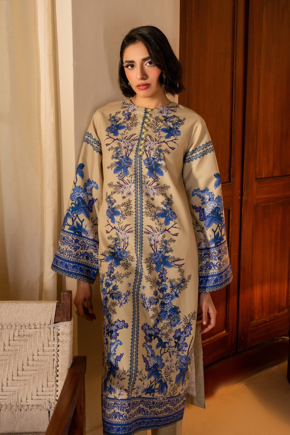 Maryum N Maria | Aurora Collection | ARYANA - MS50499 L Beige Crepe