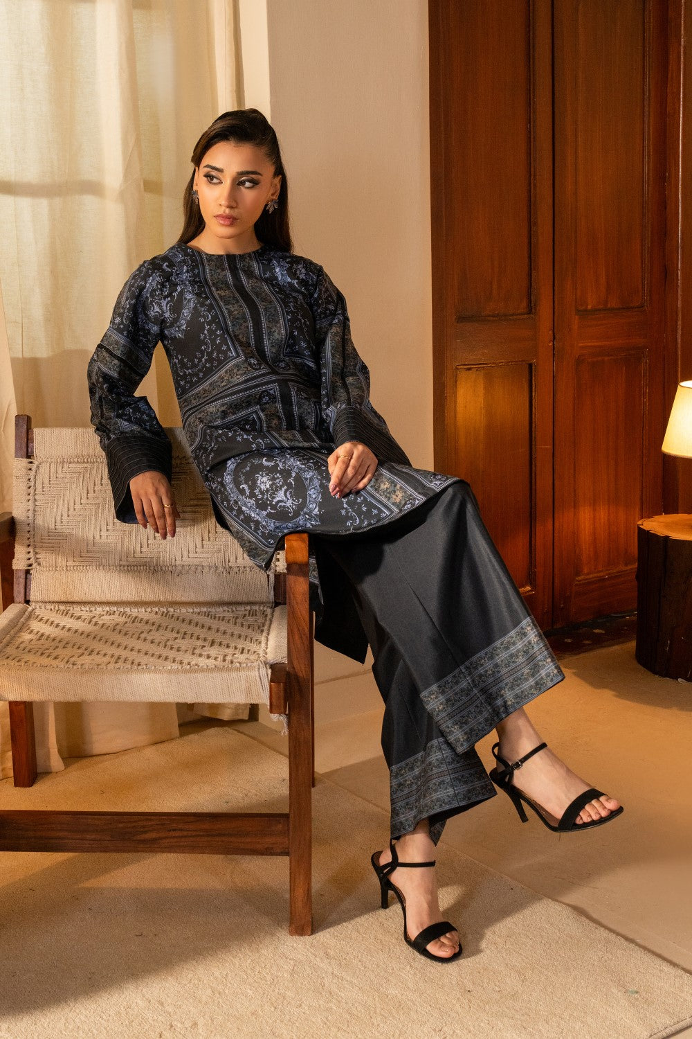 Maryum N Maria | Aurora Collection | ARMANI - MS50500 L Black Crepe