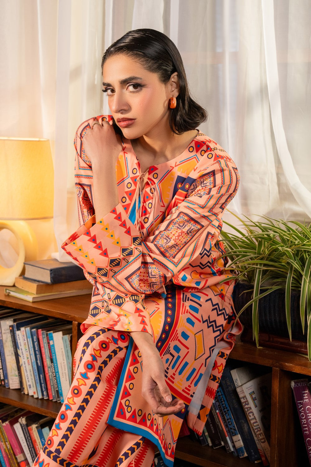 Maryum N Maria | Aurora Collection | AMAVI - MS50504 L Peach Pink Crepe