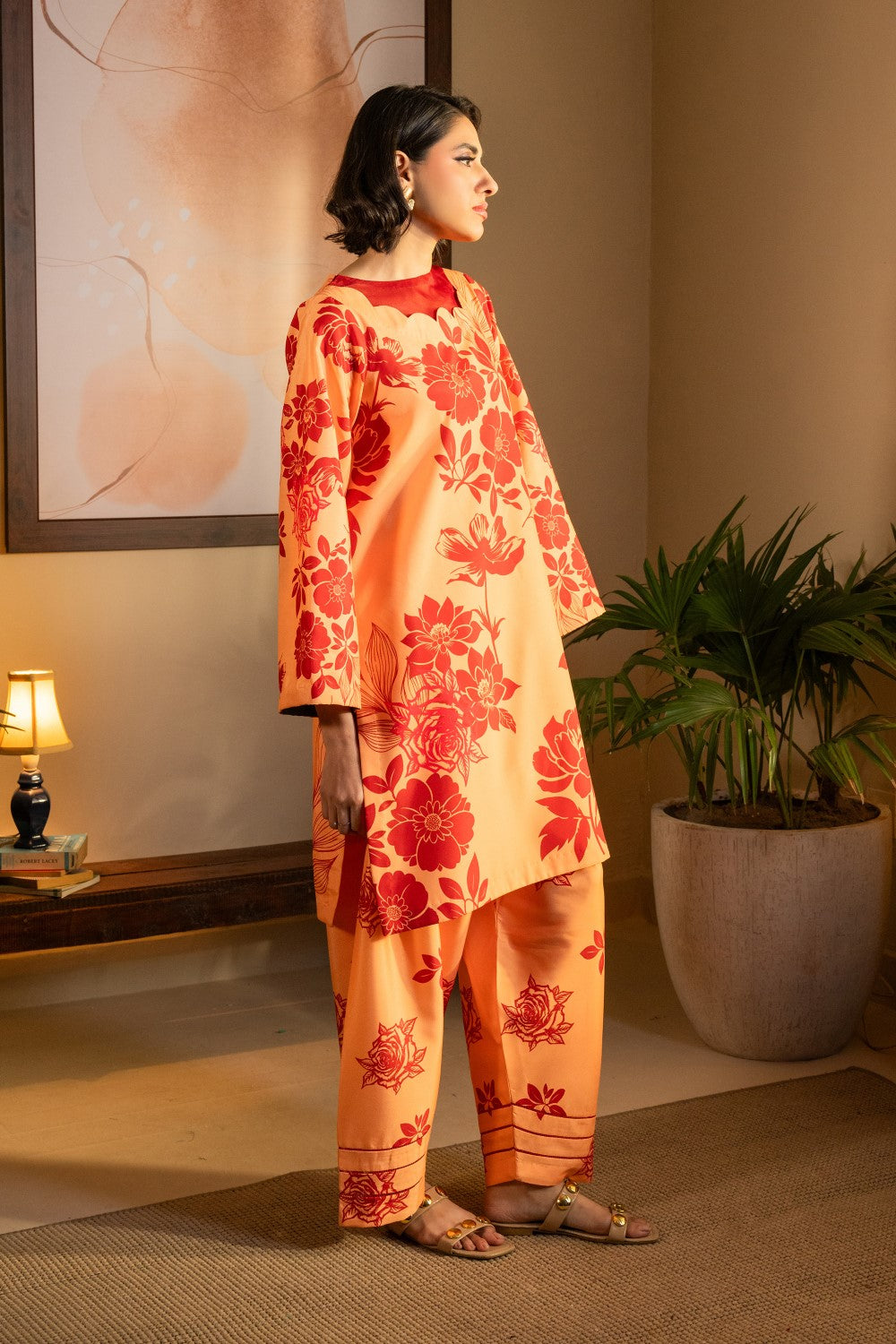 Maryum N Maria | Aurora Collection | VYARAH - MS50509 M Peach Crepe
