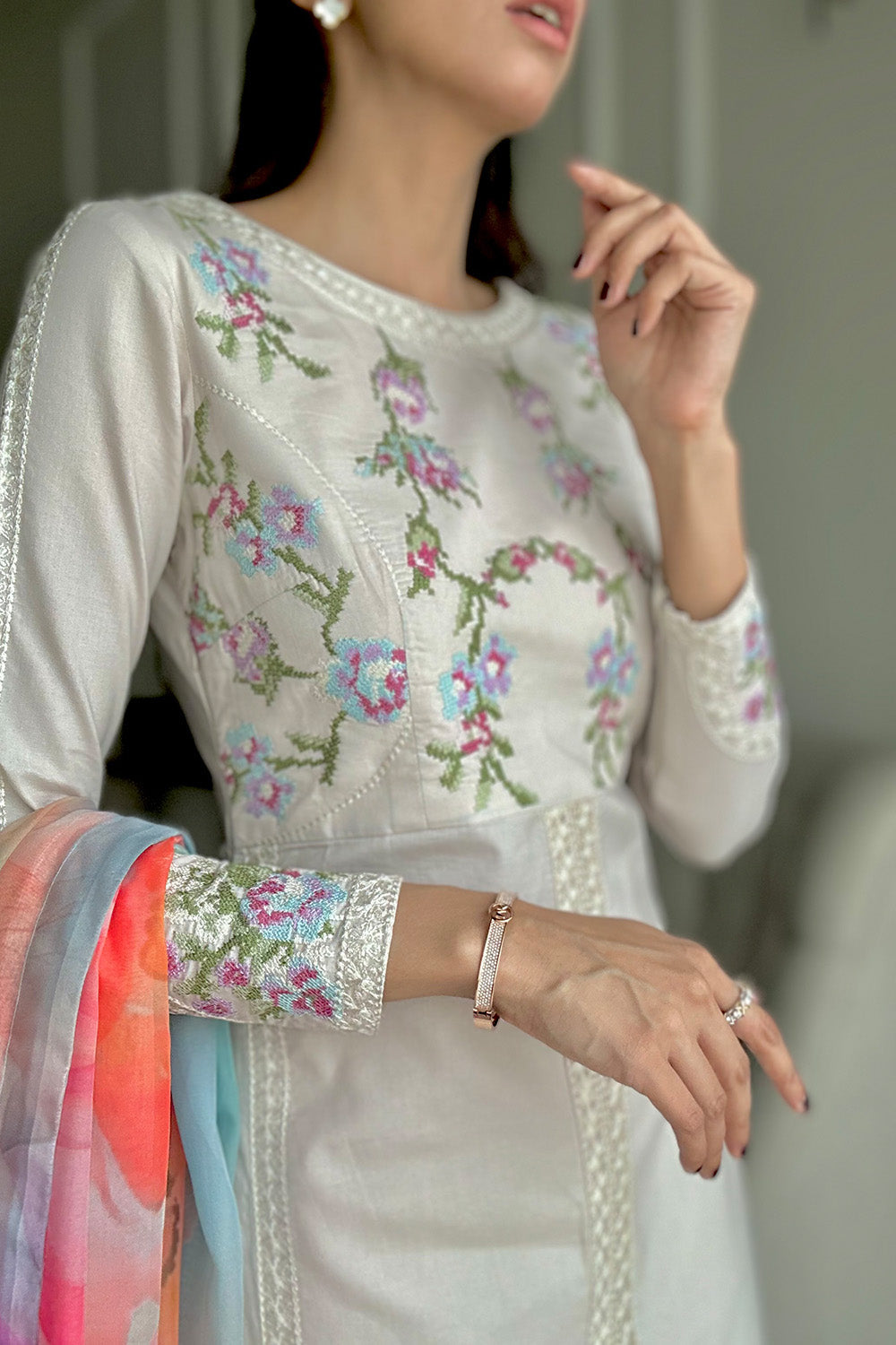 Maryum N Maria | Vasl Pret | ZEVA - MSS5705 - Pakistani Designer Dress - by Maryum N Maria - Type : - 100% Original at Saira Sultan