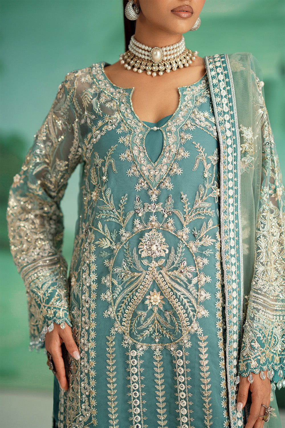 Maryum N Maria | Mushal Formals | GENEVIEVE - MSU5545 - Pakistani Designer Dress - by Maryum N Maria - Type : Ladies Clothes - 100% Original at Saira Sultan