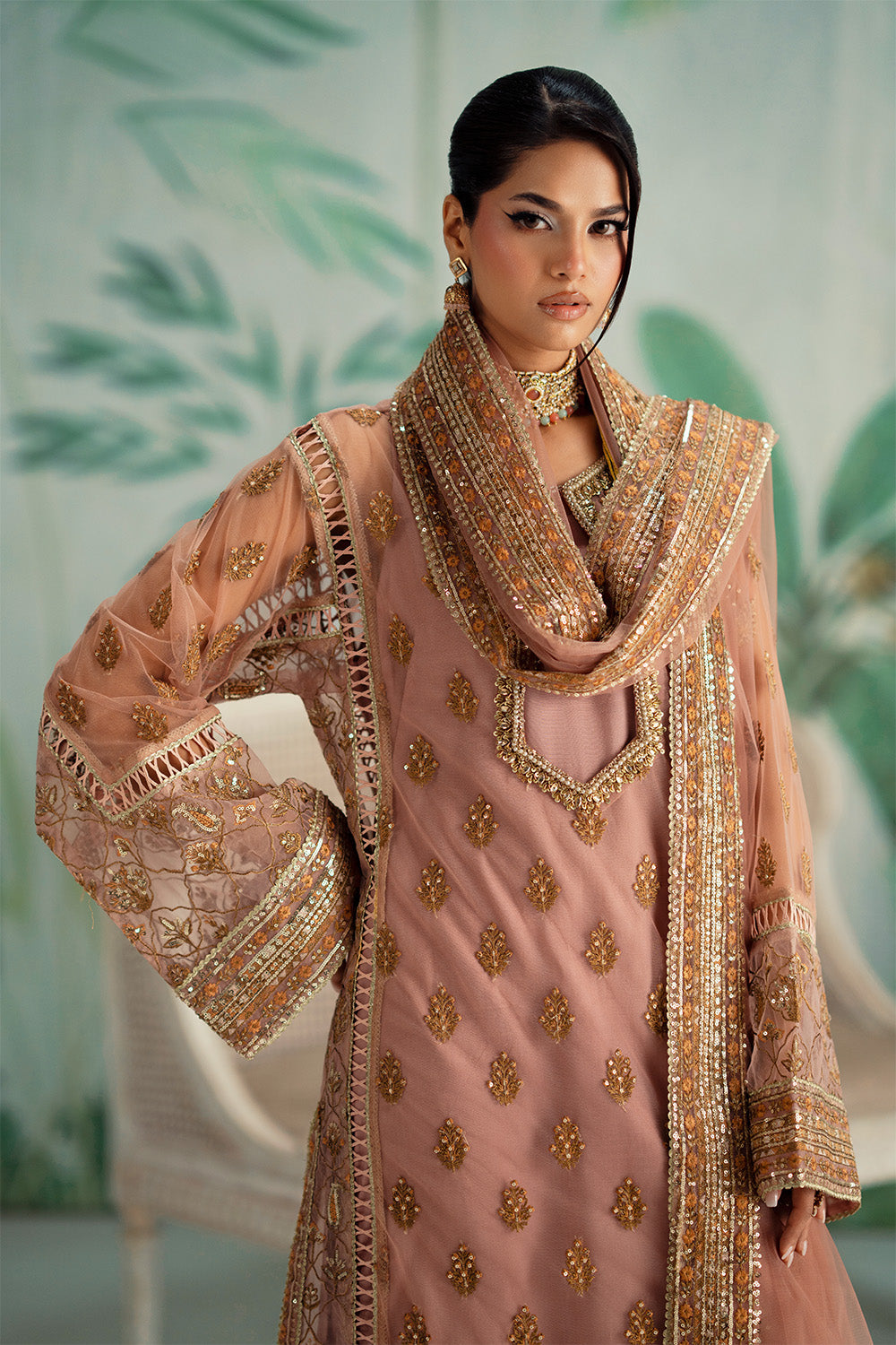 Maryum N Maria | Mushal Formals | NATHALIE - MSU5555 - Pakistani Designer Dress - by Maryum N Maria - Type : Ladies Clothes - 100% Original at Saira Sultan