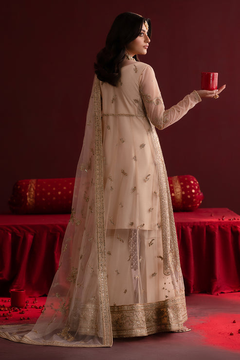 Emaan Adeel | Nooresha Formals 25 | Safira S Off White Net