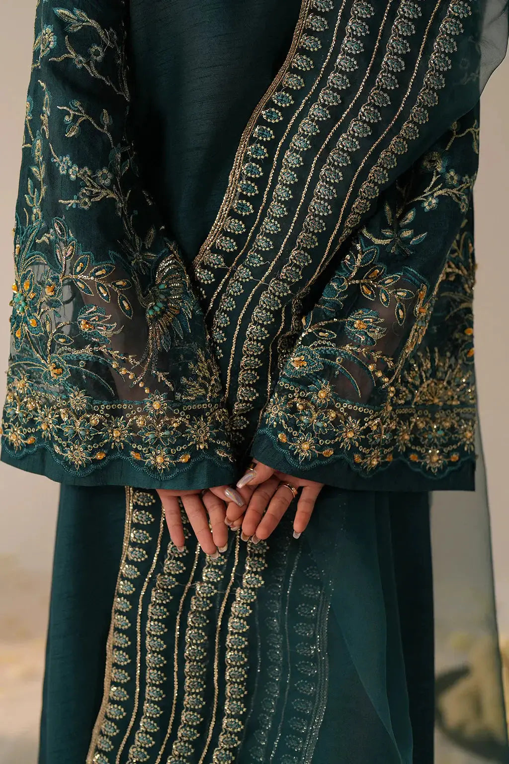 AJR Couture | Luxe Pret Eid | NORA - Pakistani Designer Dress - by AJR Couture | Type: Luxury - 100% Original at Saira Sultan