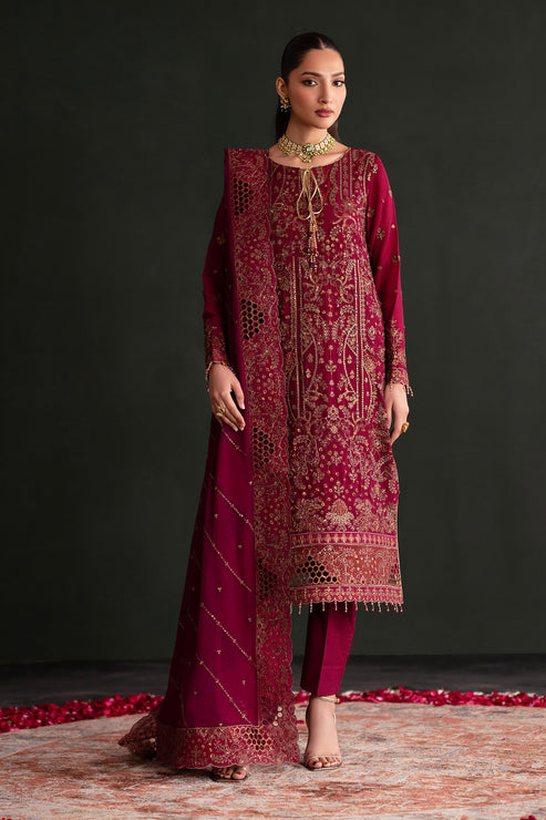 Emaan Adeel | Nooresha Formals 25 | Nishta XS Red Chiffon