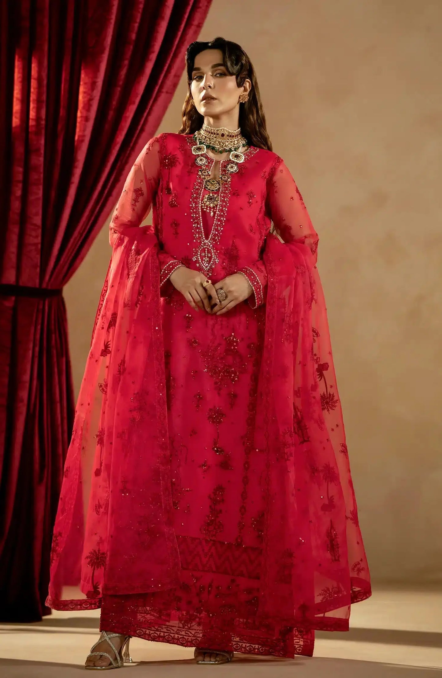 Maryum N Maria | Zamani Beghum Formals 23 | Tourmaline-(MW23-513) - Pakistani Designer Dress - by Maryum N Maria | Type: Formal - 100% Original at Saira Sultan