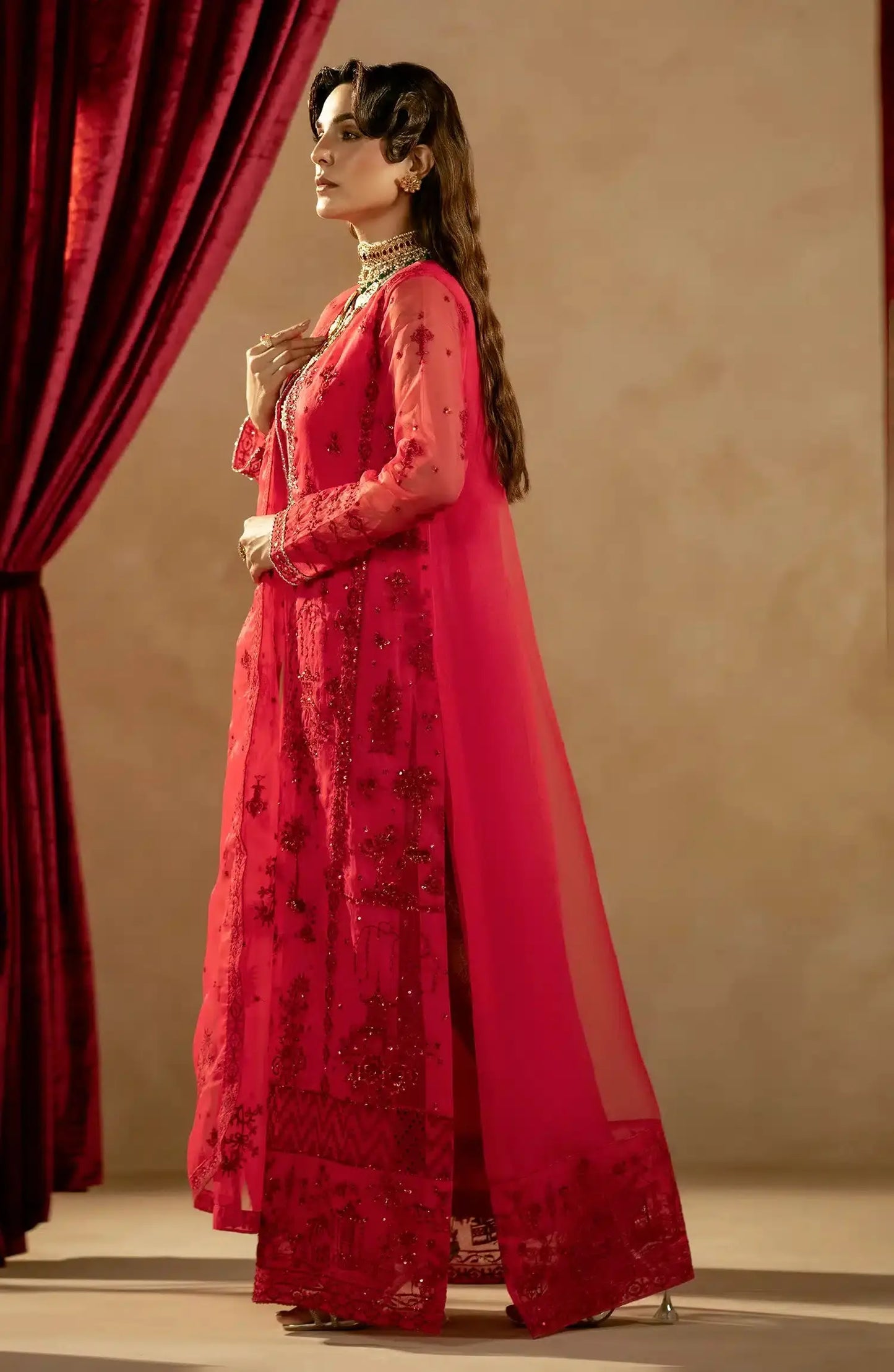 Maryum N Maria | Zamani Beghum Formals 23 | Tourmaline-(MW23-513) - Pakistani Designer Dress - by Maryum N Maria | Type: Formal - 100% Original at Saira Sultan