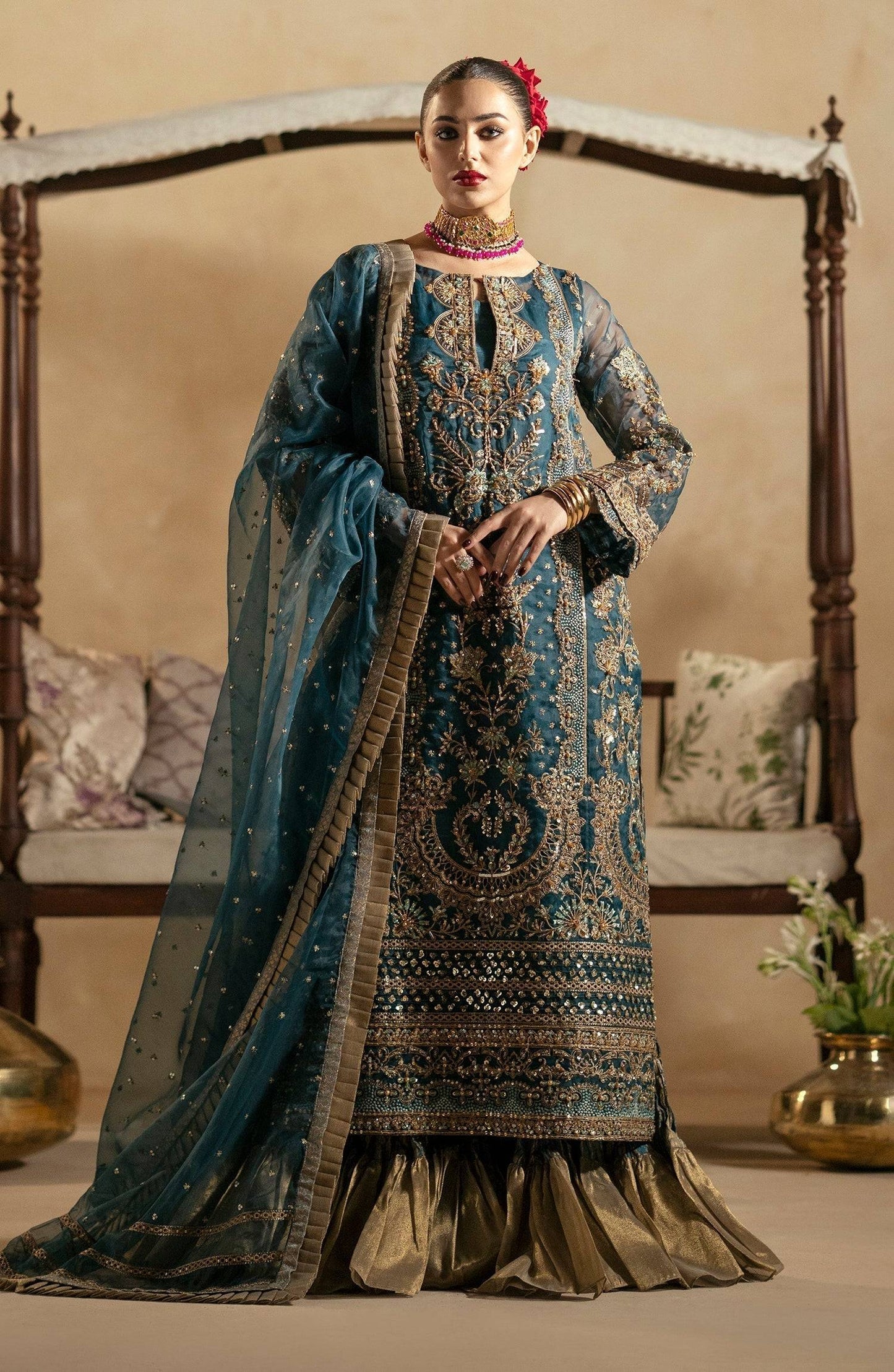 Maryum N Maria | Zamani Beghum Formals 23 | Zircon-(MW23-514) - Pakistani Designer Dress - by Maryum N Maria | Type: Bridal - 100% Original at Saira Sultan