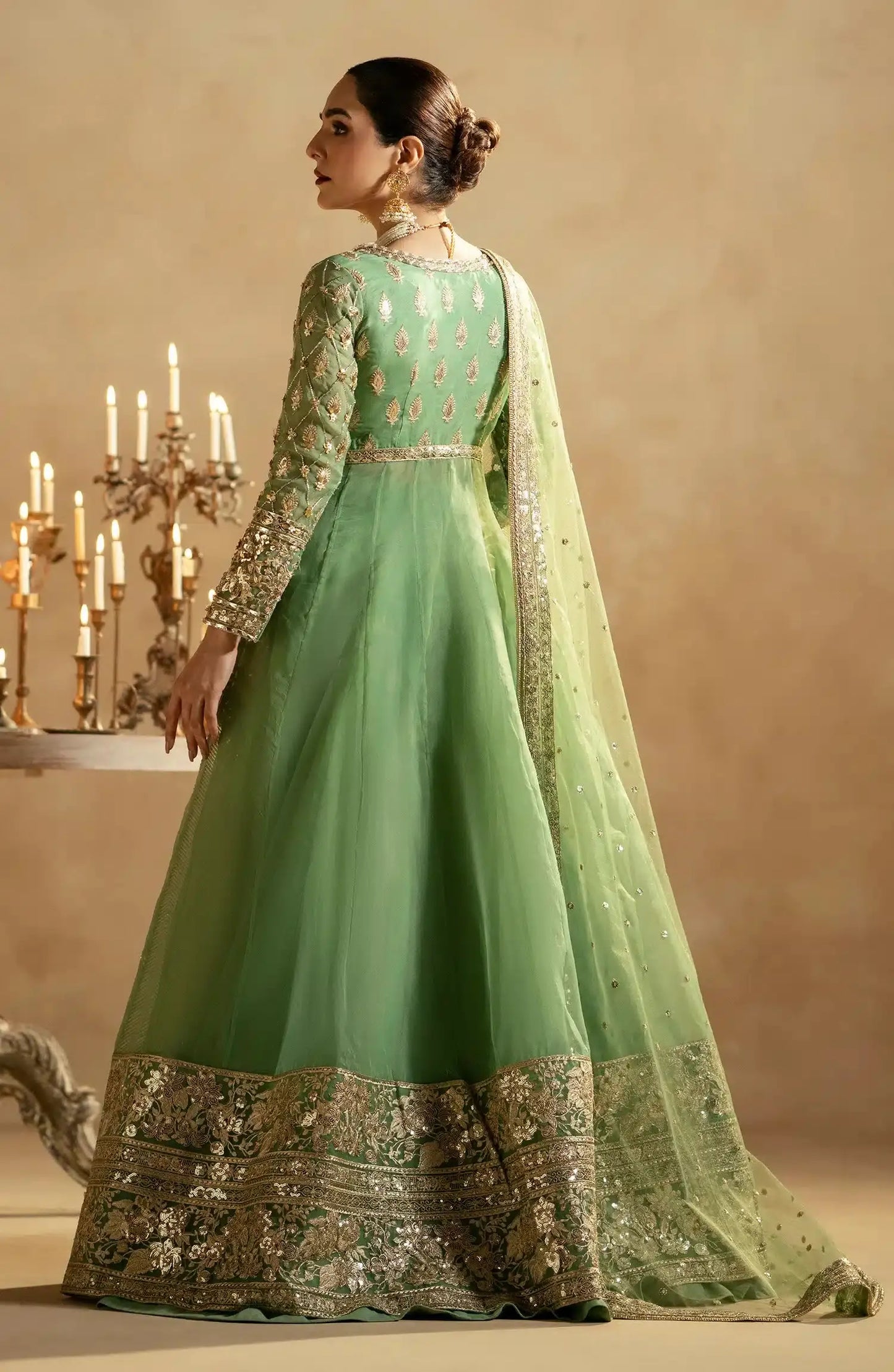 Maryum N Maria | Zamani Beghum Formals 23 | Opal-(MW23-518) - Pakistani Designer Dress - by Maryum N Maria | Type: Bridal - 100% Original at Saira Sultan