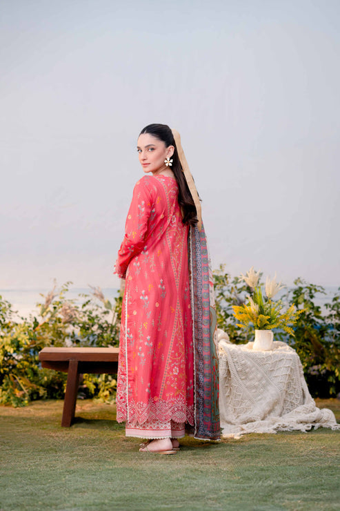 Aabyaan | Shezlin Chikankari Ramadan Edit 25 | MIRAN (AR-07) S Carrot Pink Lawn