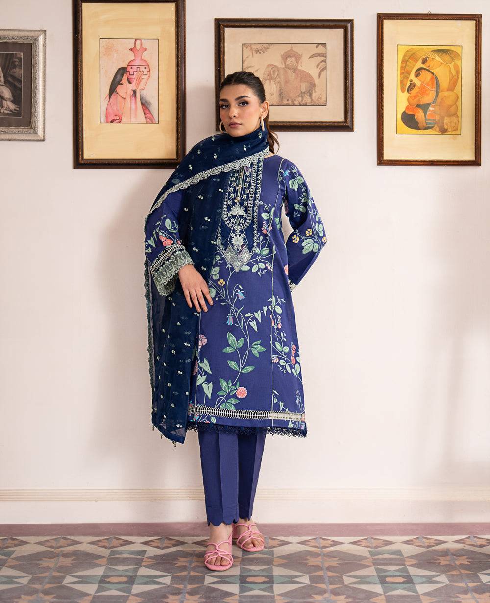 Xenia Formals | Summer Soiree Lawn | MONTAUK - Pakistani Designer Dress - by Xenia Formals | Type: Casuals - 100% Original at Saira Sultan