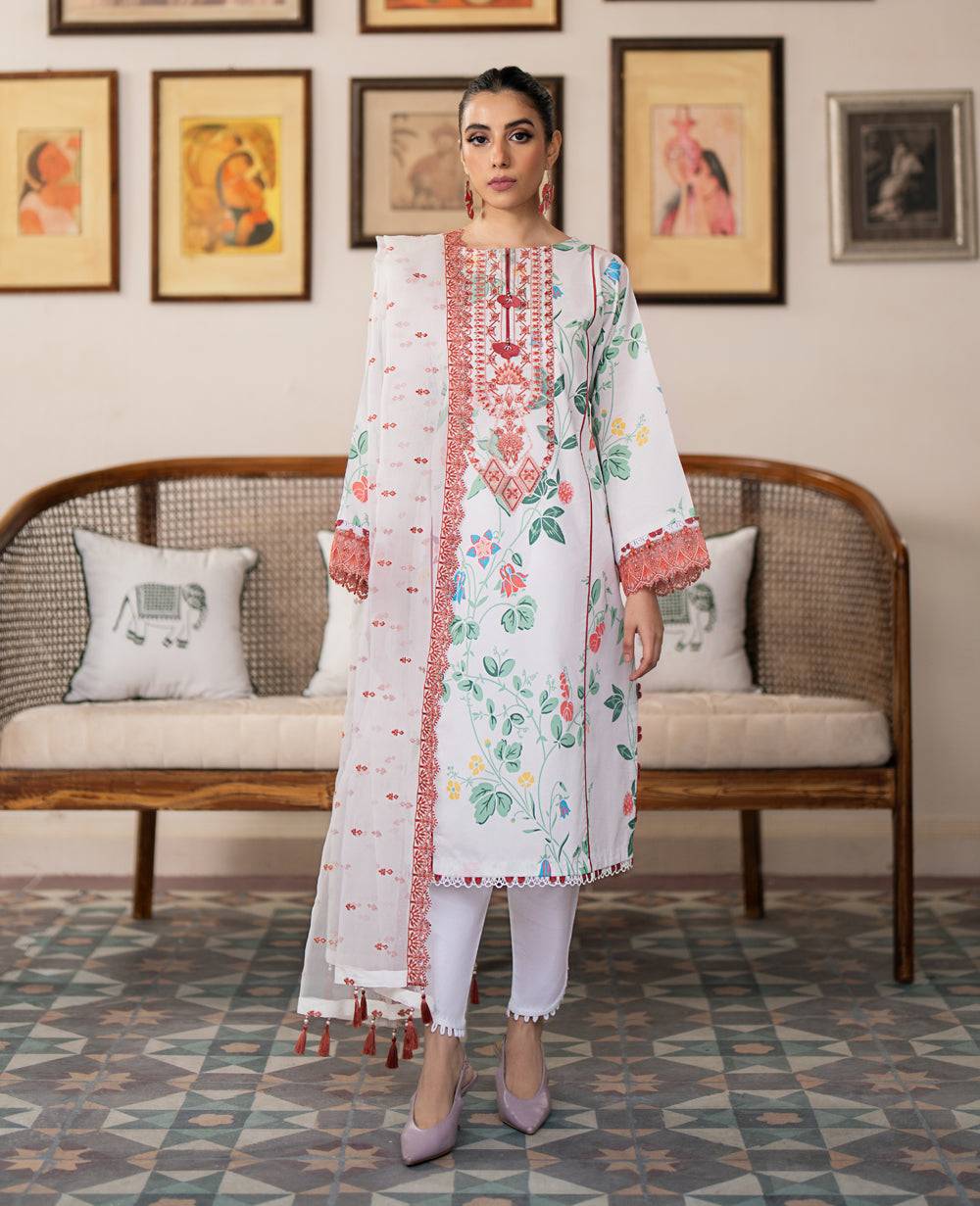 Xenia Formals | Summer Soiree Lawn | PAULO - Pakistani Designer Dress - by Xenia Formals | Type: Casuals - 100% Original at Saira Sultan