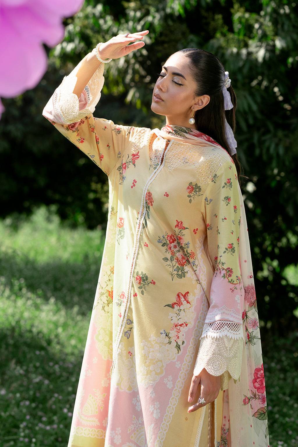 Sardinia | Cocktail Luxury Lawn | DAISY - Pakistani Designer Dress - by Sardinia | Type: Luxury - 100% Original at Saira Sultan