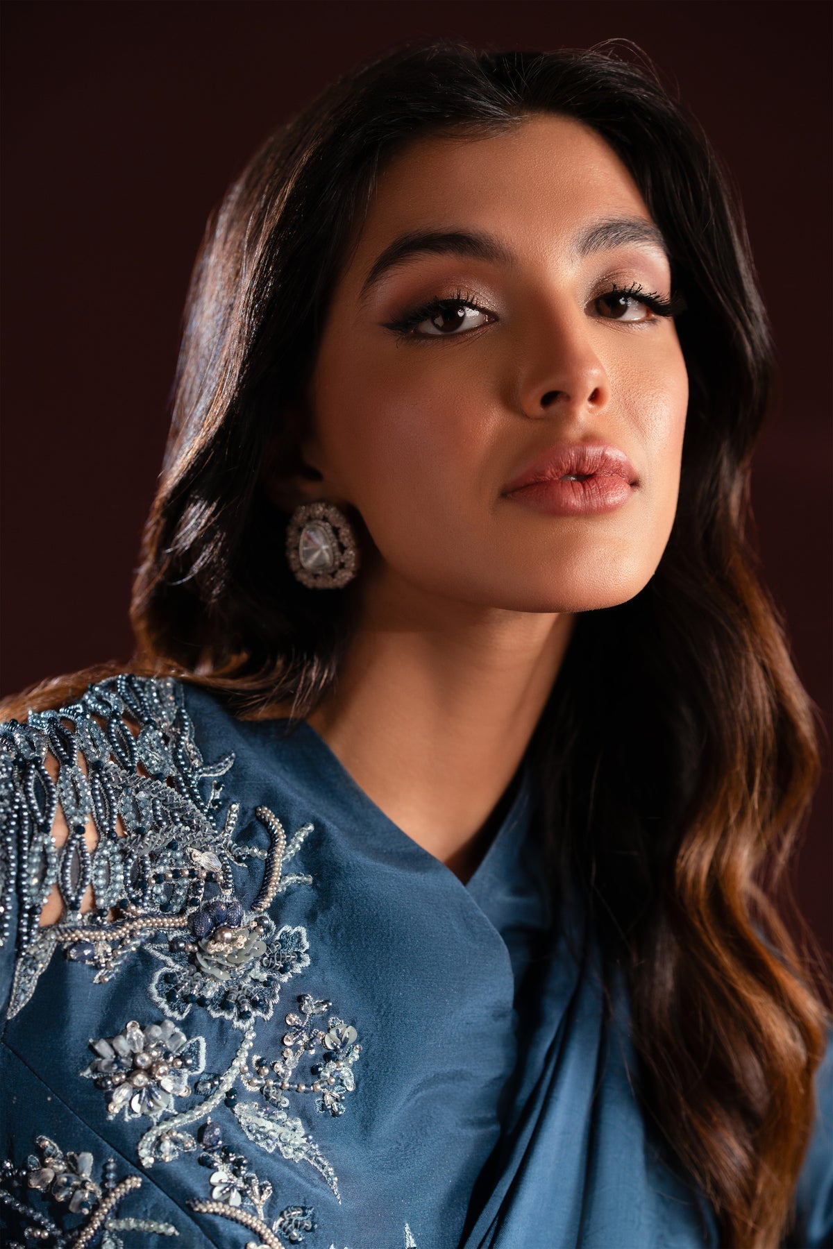 Ayesha and Usman | Celestial Night | Aria M Zinc Pure Raw Silk