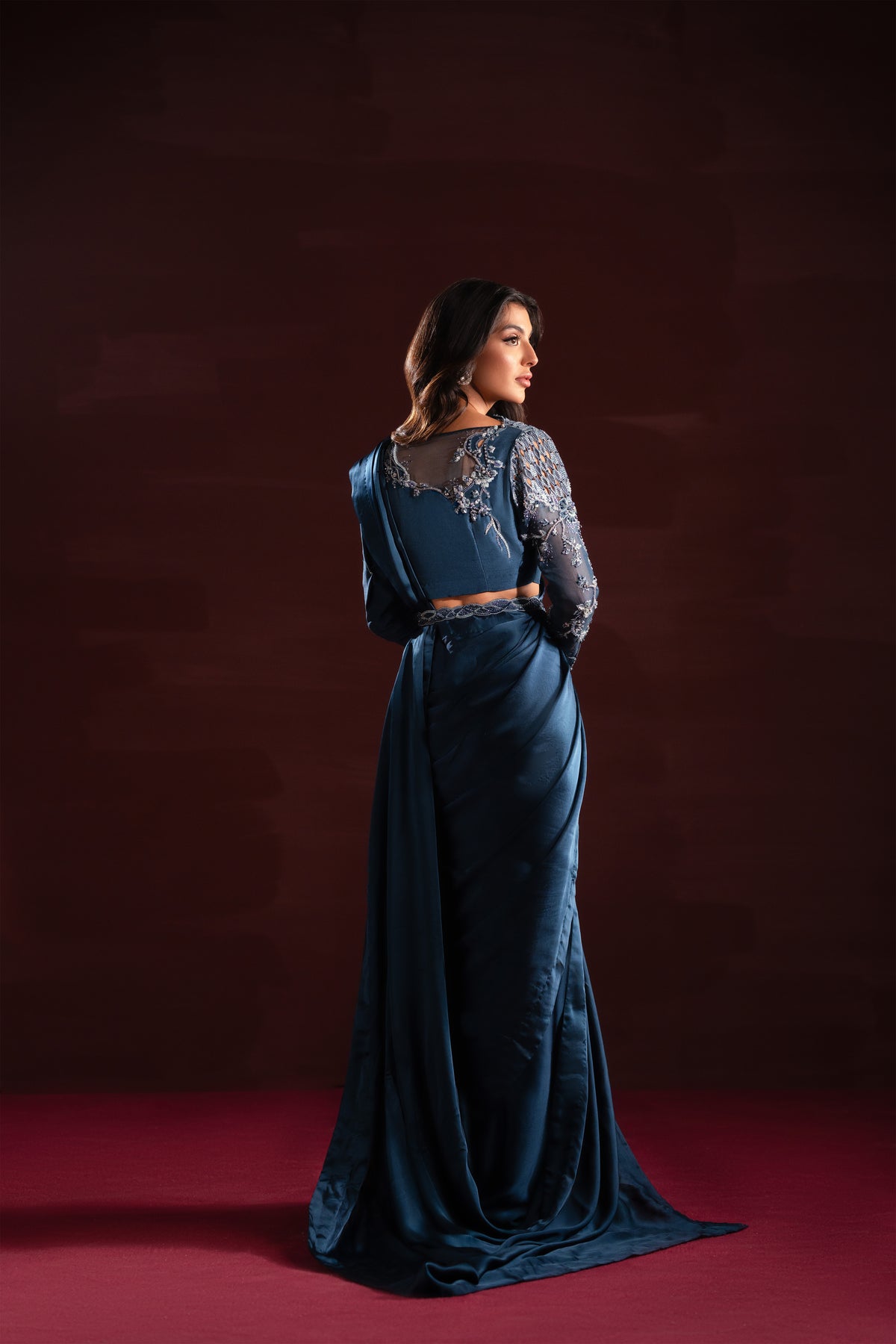 Ayesha and Usman | Celestial Night | Aria S Zinc Pure Raw Silk
