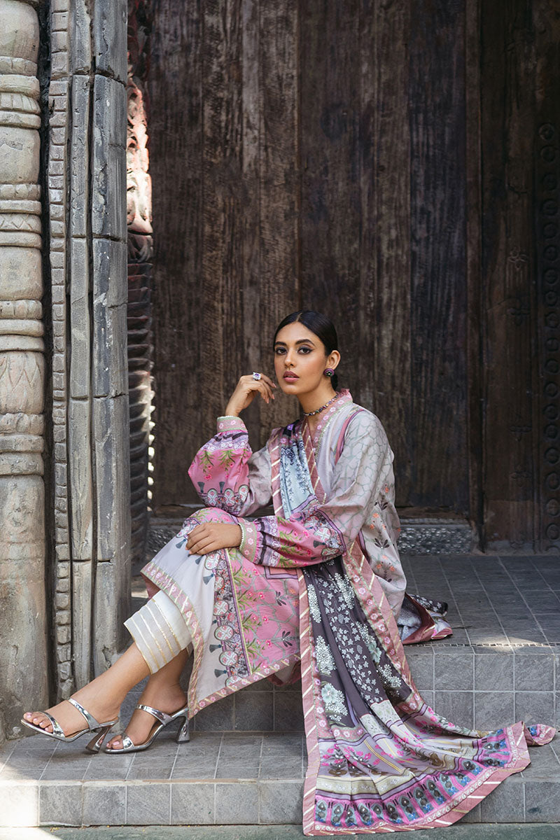 Mushq | Nirvana Silk Edit | Pewter - Pakistani Designer Dress - by Mushq | Type: Ladies Clothes - 100% Original at Saira Sultan