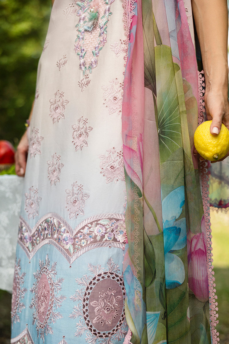 Mushq | Solace Ombre Chikankari | Sorriso S Chikankari Lawn Lavender Pinocchio
