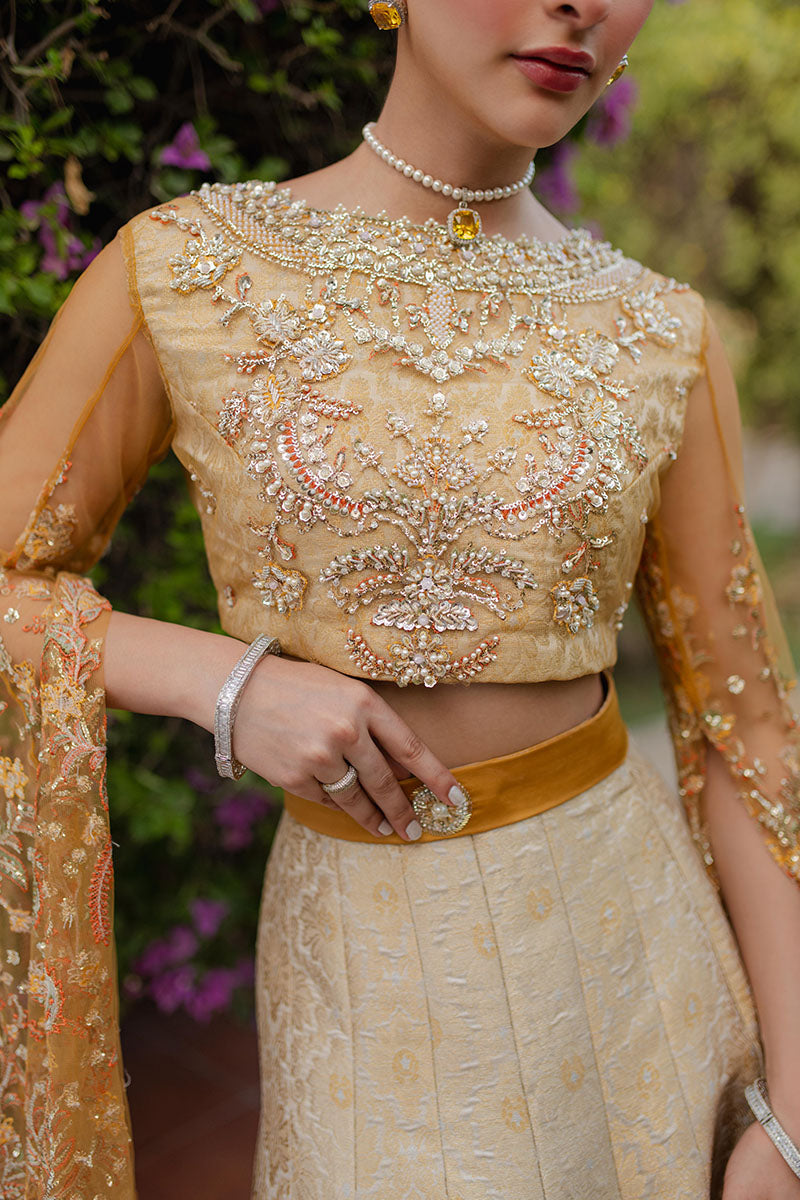 Mushq | Mann Mein Tu Wedding | SITARAY M Ivory Net