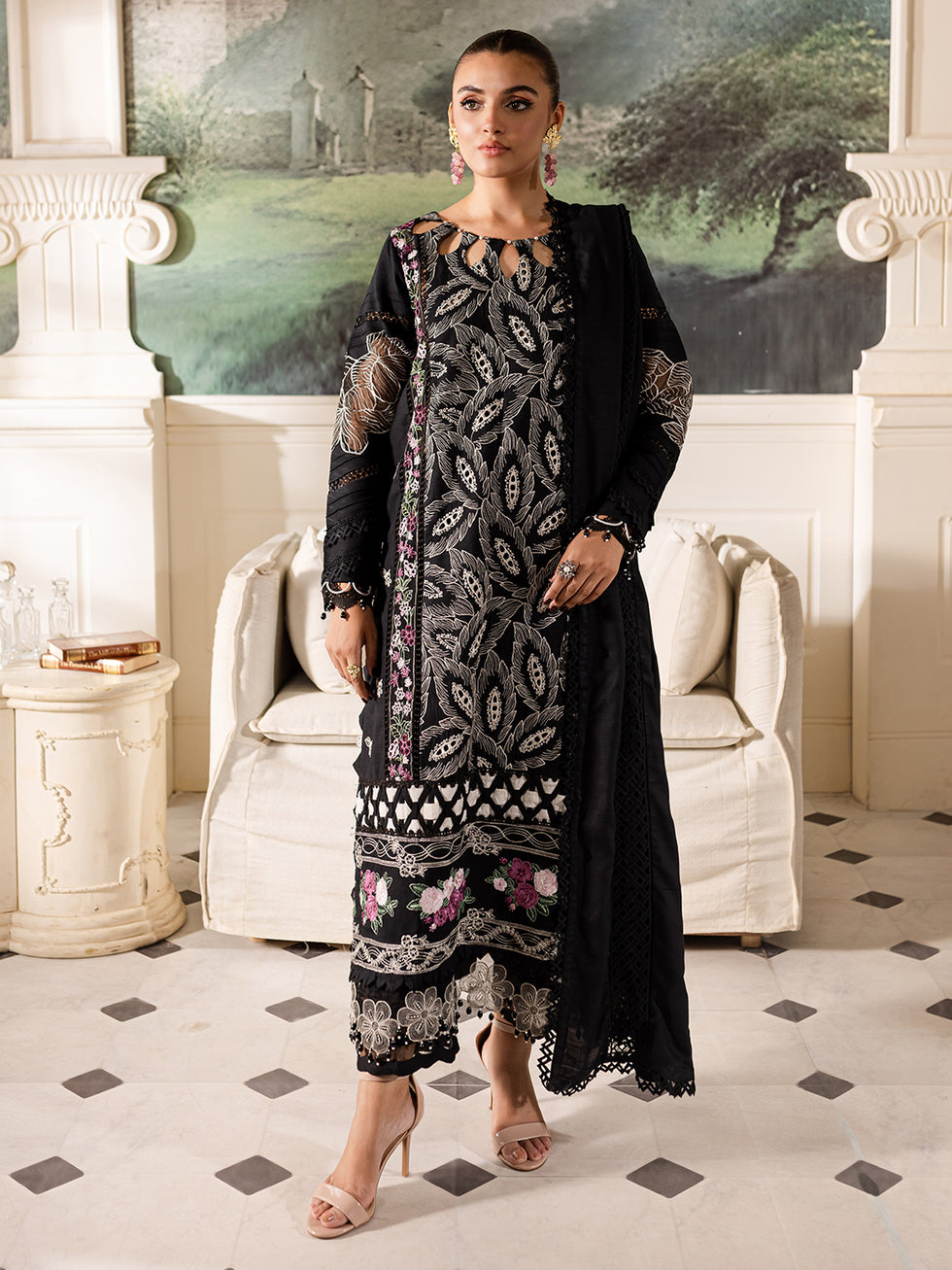 Parishay | Mira Winter | MW-07 | 3 PC Crepe - Pakistani Designer Dress - by Parishay | Type: Luxury - 100% Original at Saira Sultan