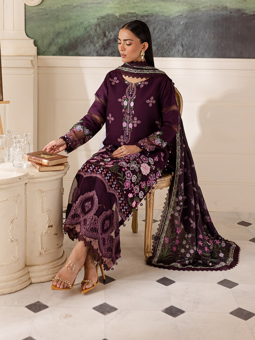 Parishay | Mira Winter | MW-10 | 3 PC Crepe - Pakistani Designer Dress - by Parishay | Type: Luxury - 100% Original at Saira Sultan