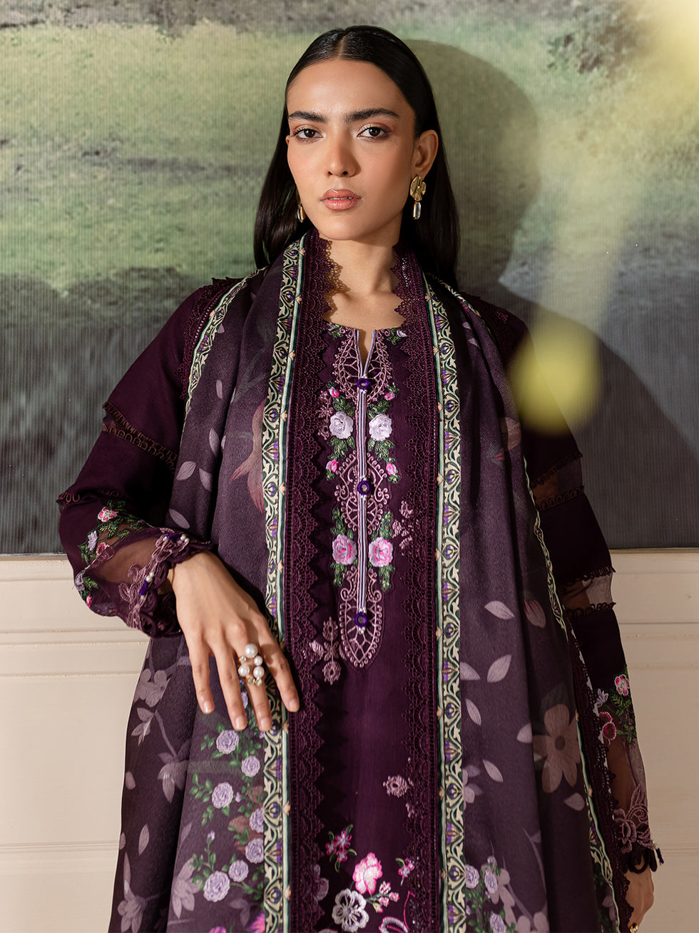 Parishay | Mira Winter | MW-10 | 3 PC Crepe - Pakistani Designer Dress - by Parishay | Type: Luxury - 100% Original at Saira Sultan