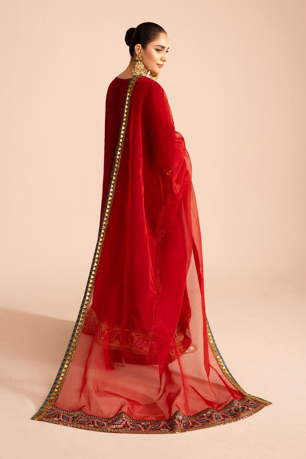 Maryum N Maria | Iris Formals | DILREET M Red Viscose Cotton