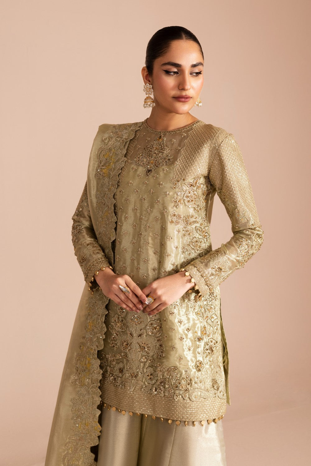 Maryum N Maria | Iris Formals | DALBIR - MW40009 L Lime Tissue