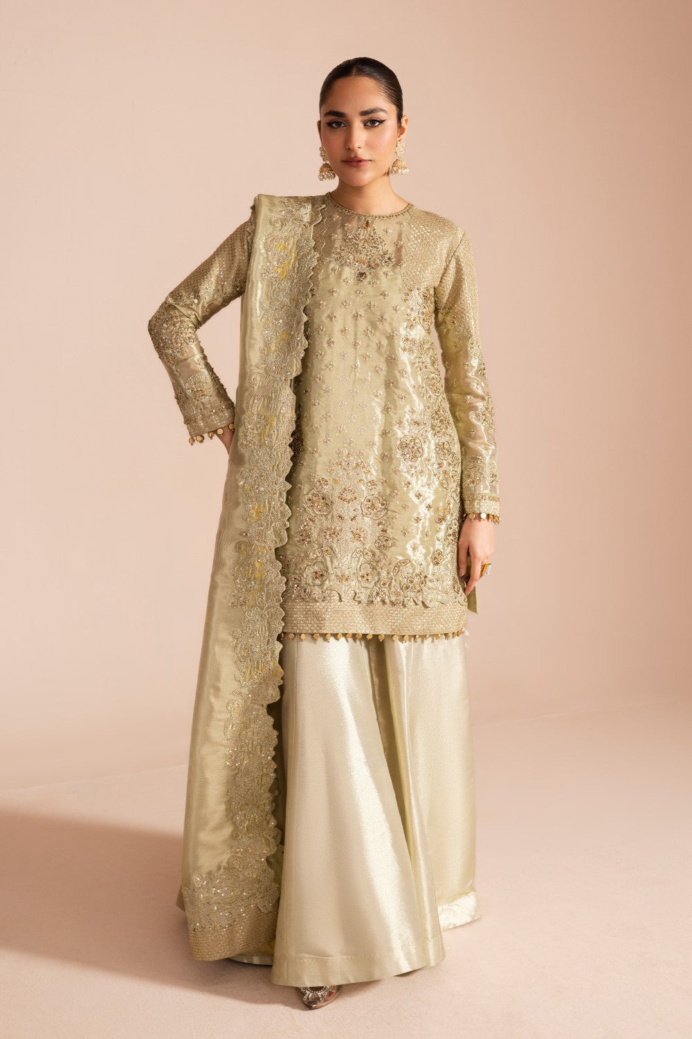Maryum N Maria | Iris Formals | DALBIR - MW40009 S Lime Tissue