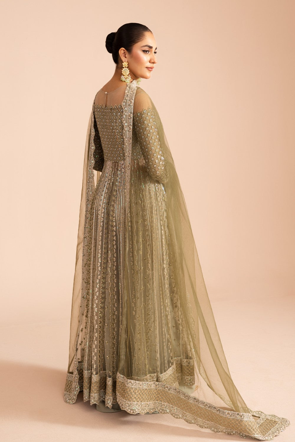Maryum N Maria | Iris Formals | KATRI - MW40010 M Gray Net
