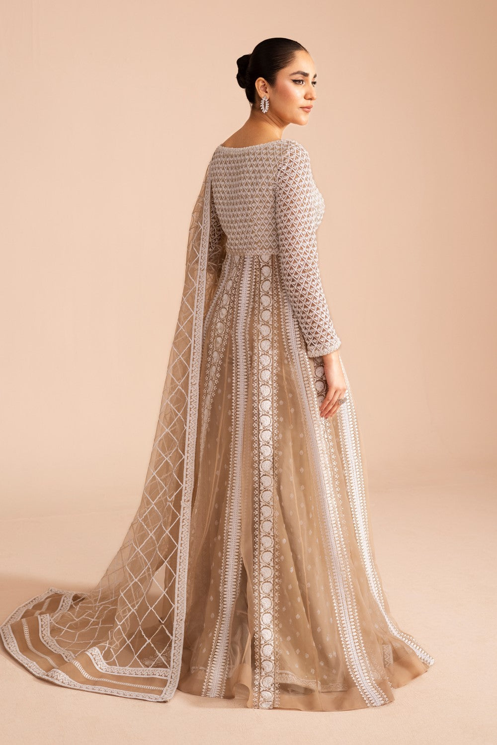 Maryum N Maria | Iris Formals | CHUNI - MW40012 M White Organza