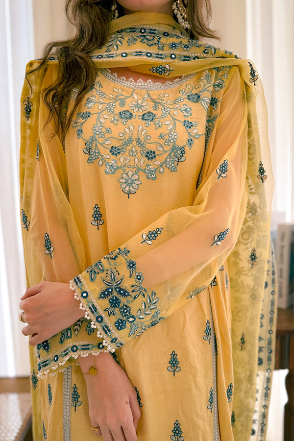 Maryum N Maria | Farisha Formals| NOEMIE - MW40086 - Pakistani Designer Dress - by Maryum N Maria - Type : Ladies Clothes - 100% Original at Saira Sultan