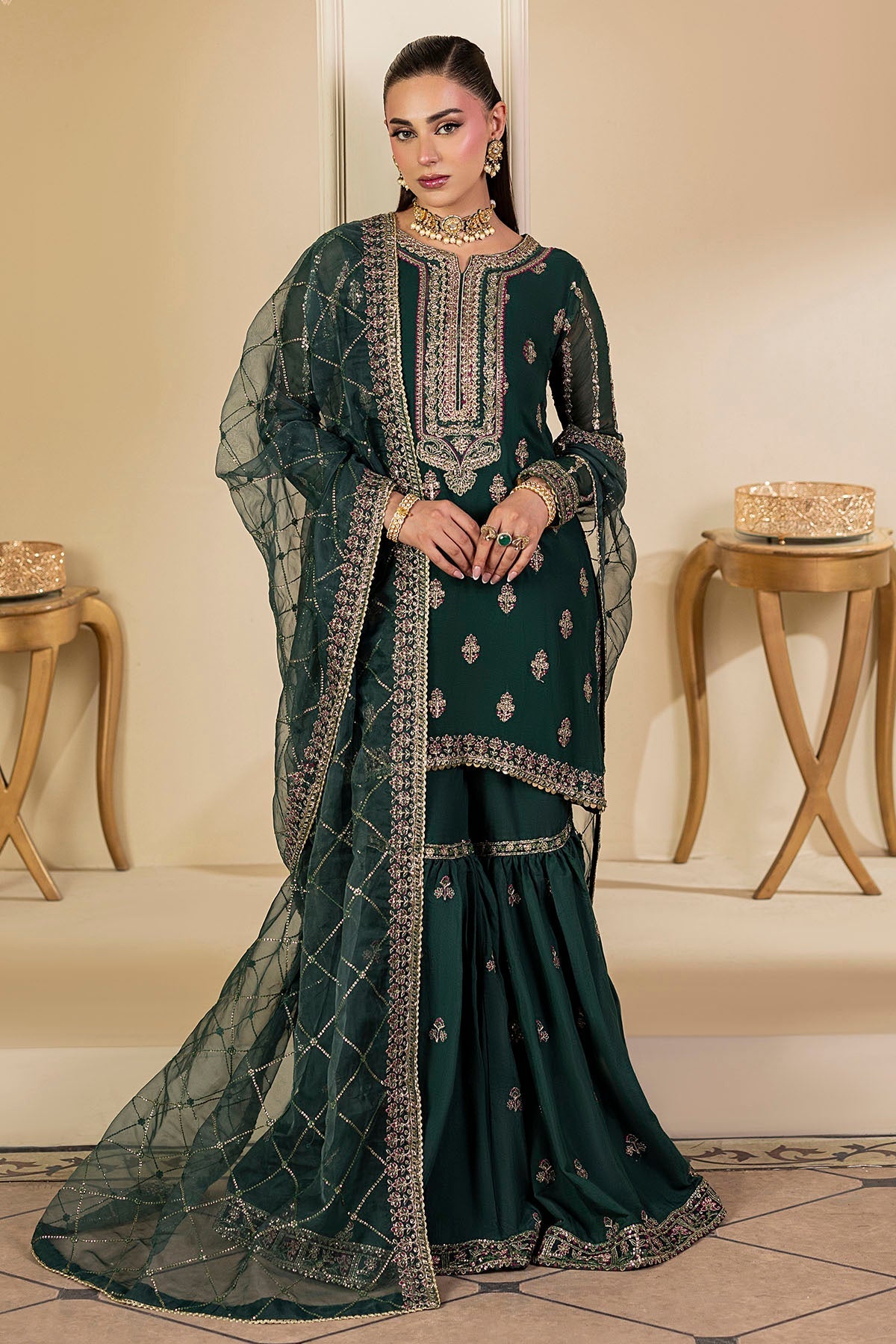 Motifz | Luxury Formal | 5135-JADE - Pakistani Designer Dress - by Motifz - Type : Ladies Clothes - 100% Original at Saira Sultan
