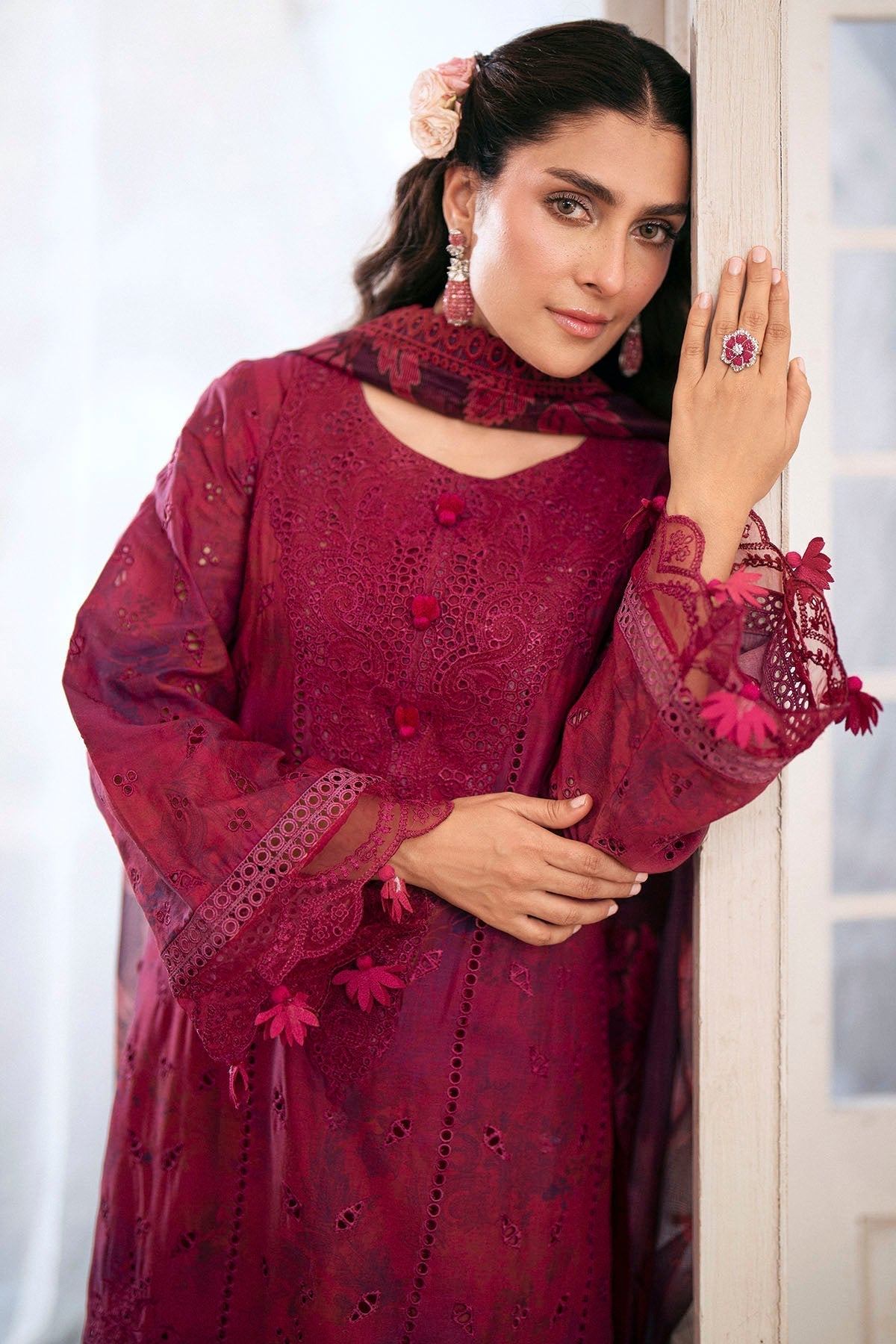 Motifz | Premium Lawn 25 | 5426-VALERIE M Berry Lawn