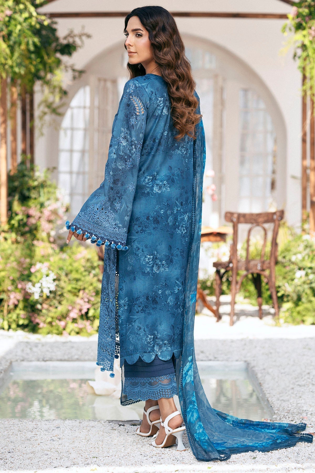 Motifz | Premium Lawn 25 | 5434-LILLY S Blue Lawn